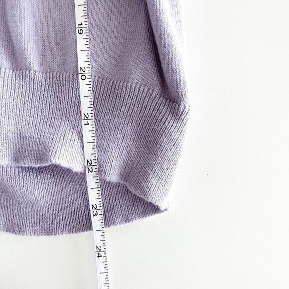 Michael Michael Kors Womens Button Front Knit Layered Ruffle Cardigan Lavender S - Picture 7 of 7